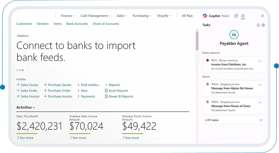 Dynamics 365 Business Central ERP: Financial management