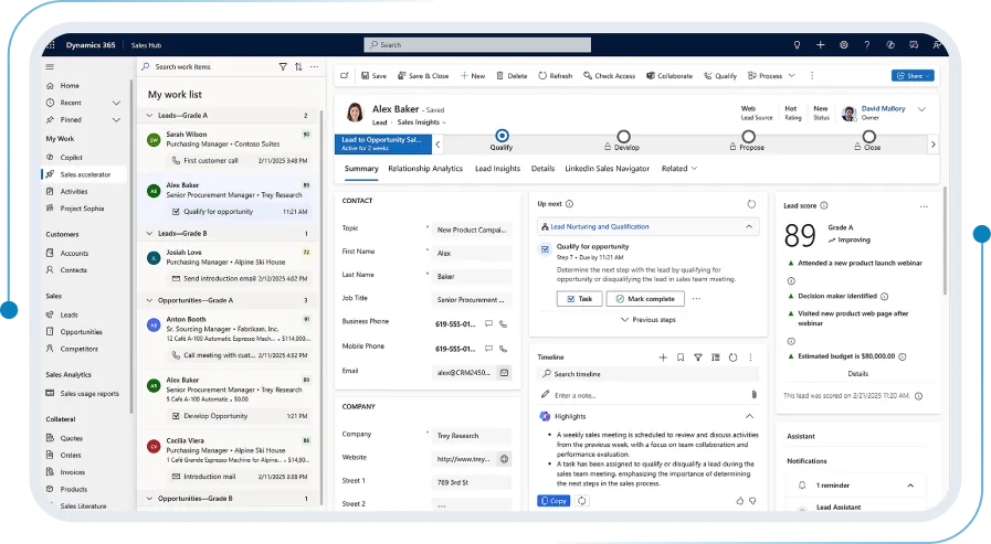 Dynamics 365 Sales CRM: Sales pipeline management